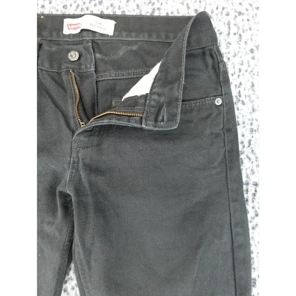 Levis 550 Relaxed Fit Tapered Leg Jeans Mens Black Denim 5-Pocket Pant 28x28 - Picture 3 of 14